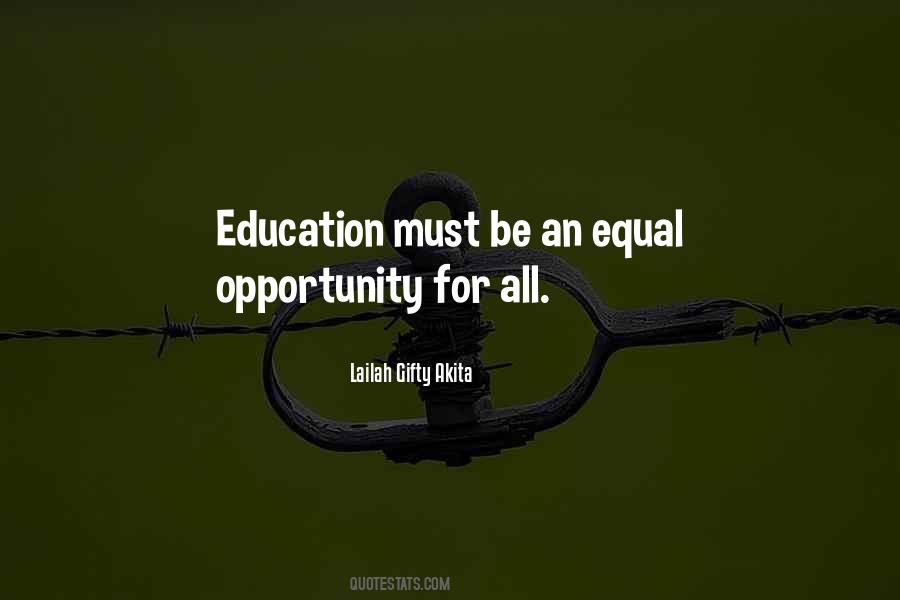 Quotes About Equal Education #1536613