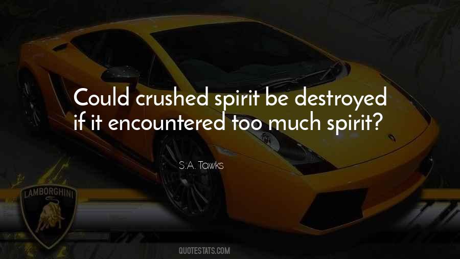 Crushed Spirit Quotes #169320