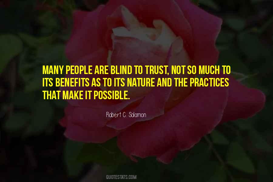 Quotes About Blind Trust #369381