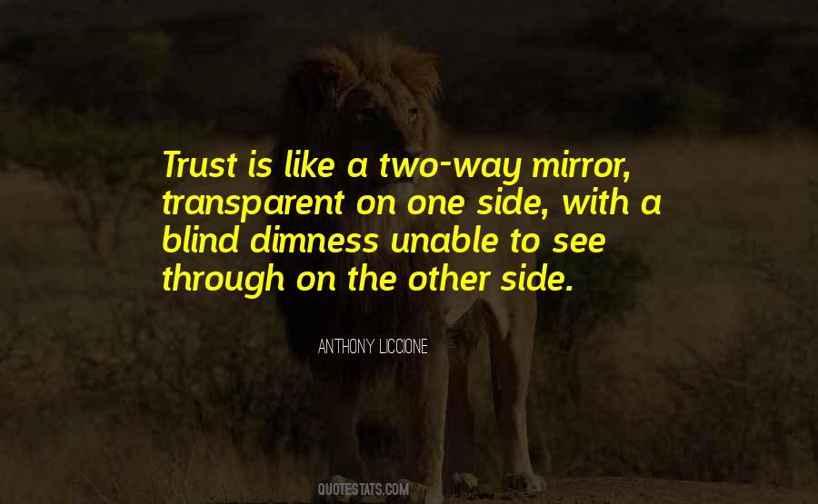 Quotes About Blind Trust #78487