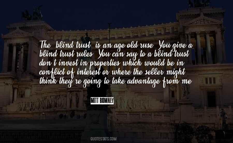 Quotes About Blind Trust #843984