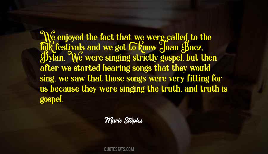Quotes About Song #10300