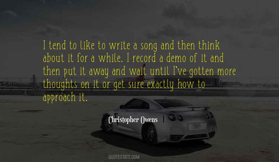 Quotes About Song #5562