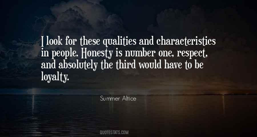 Quotes About Loyalty And Honesty #1328895