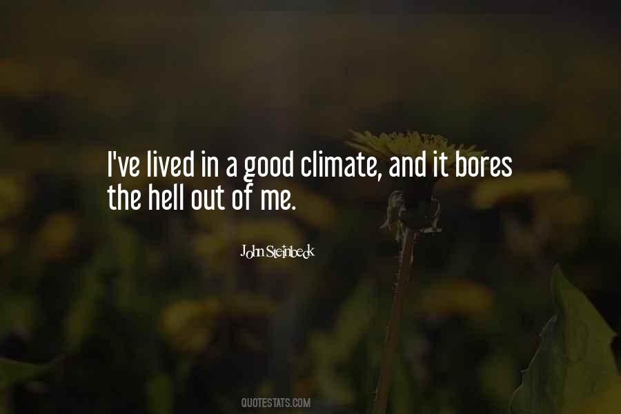 Good Climate Quotes #177770