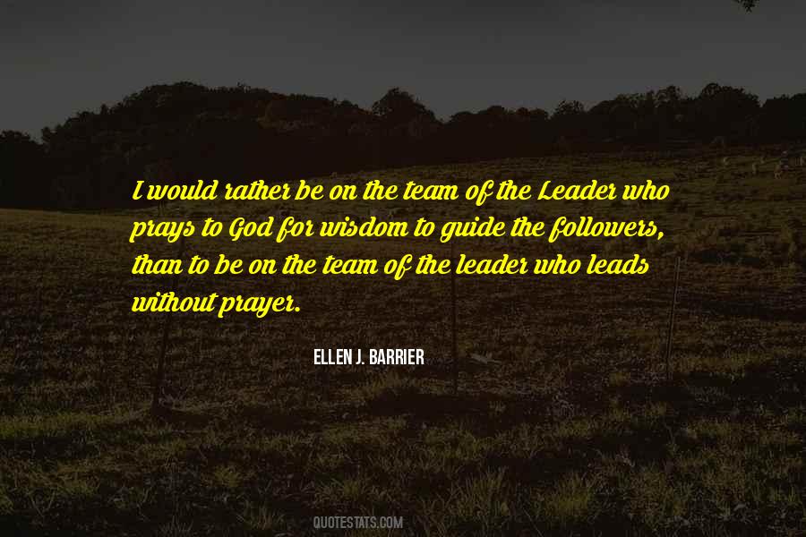 Team Leader Quotes #624613