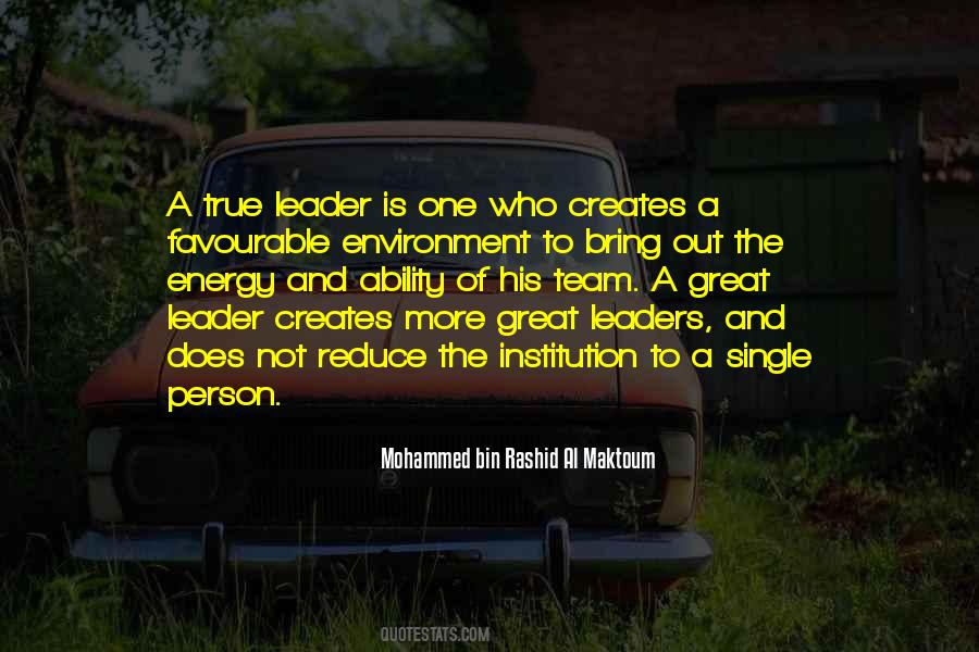 Team Leader Quotes #93791