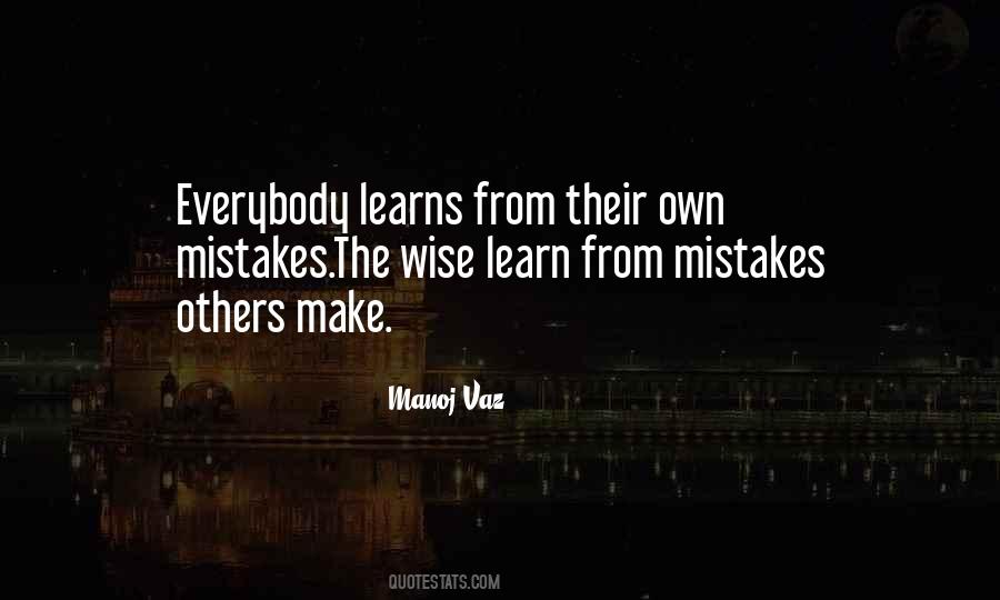 Mistakes Learn Life Quotes #287105