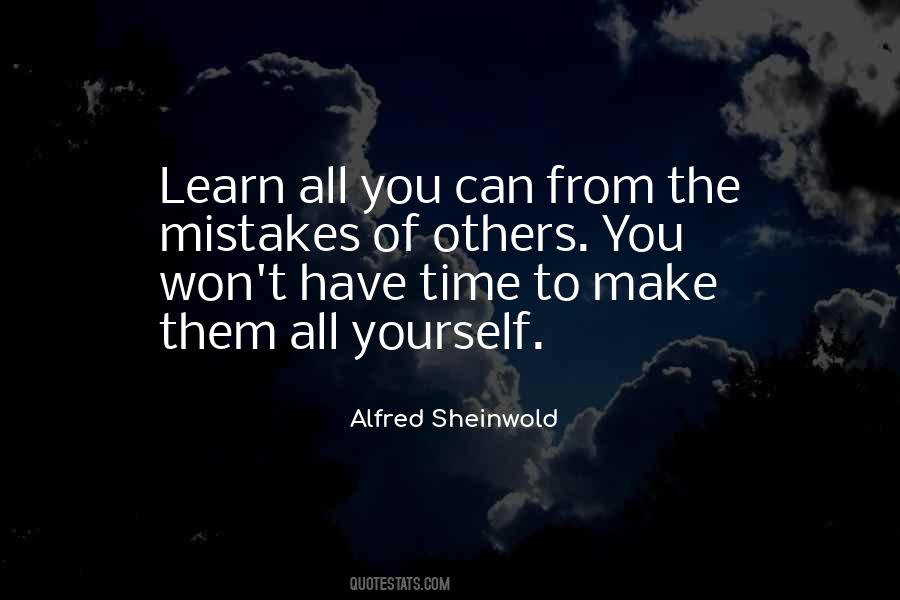 Mistakes Learn Life Quotes #362873