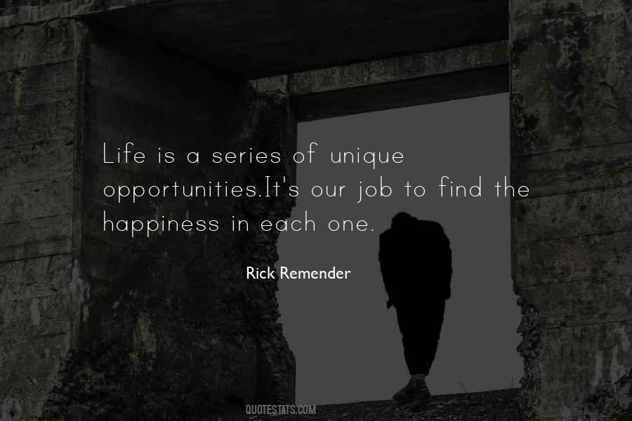 Unique Opportunities Quotes #1299601