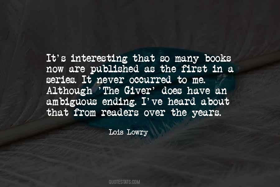 Lois Lowry The Giver Quotes #526373