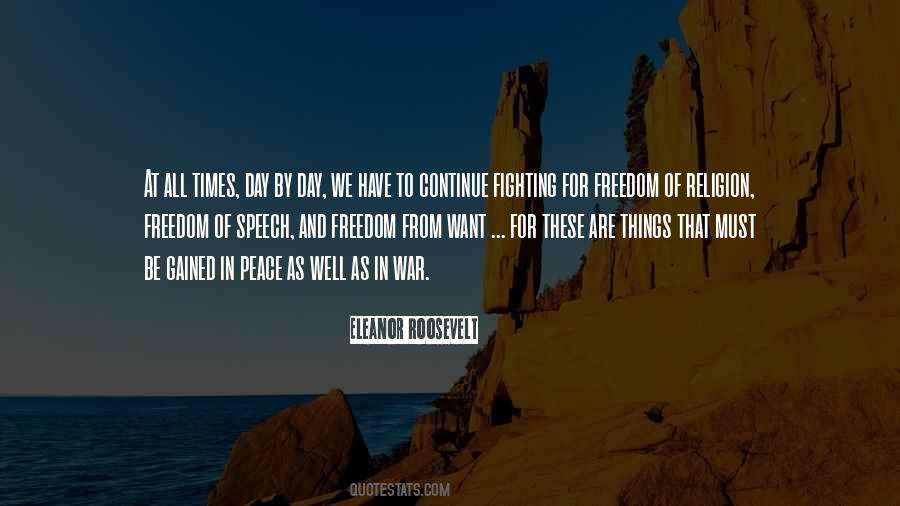 Quotes About Fighting For Peace #1367049