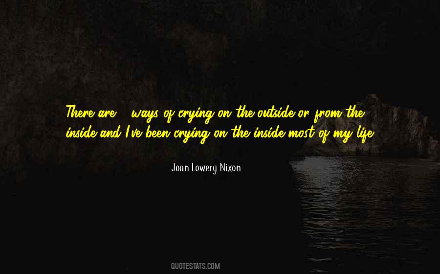 Quotes About Crying Inside #602463