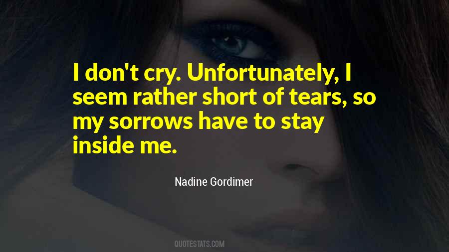Quotes About Crying Inside #748155