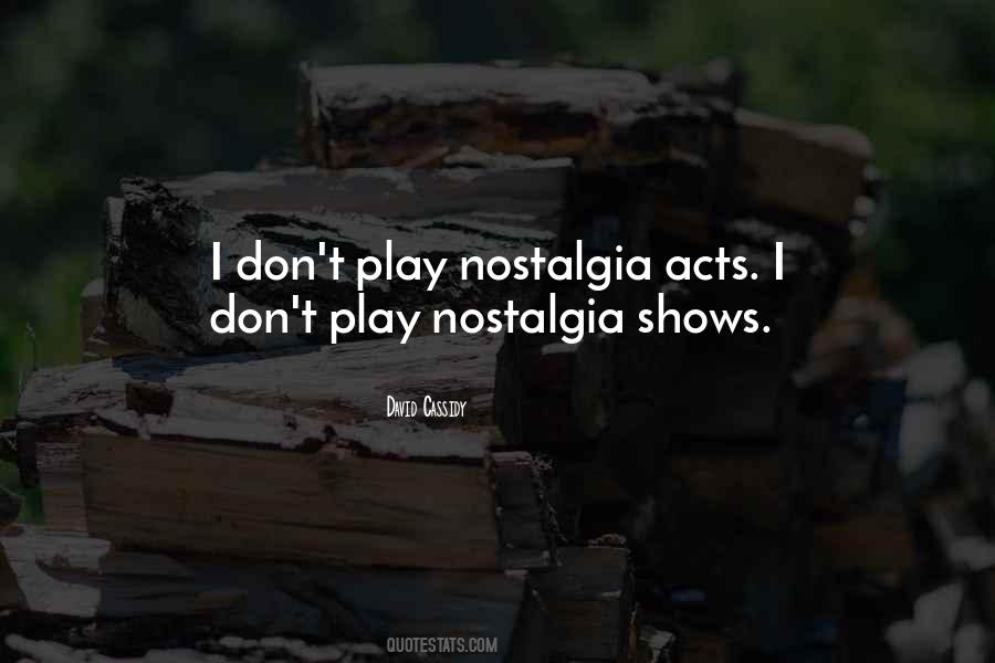 Quotes About Nostalgia #1278395