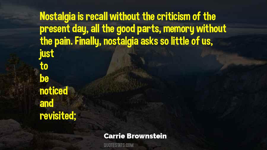 Quotes About Nostalgia #1287848