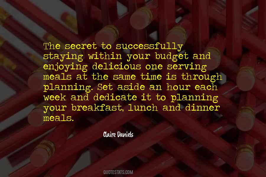 Quotes About Budget Planning #1649369
