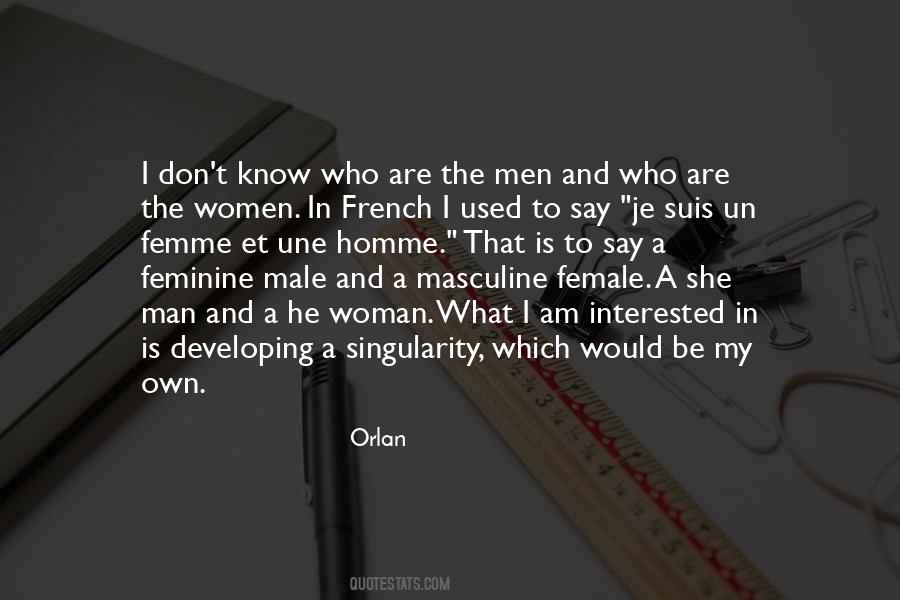 Quotes About Masculine And Feminine #172784