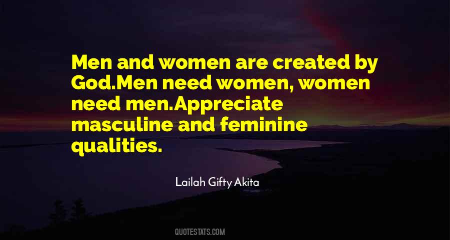 Quotes About Masculine And Feminine #1741497