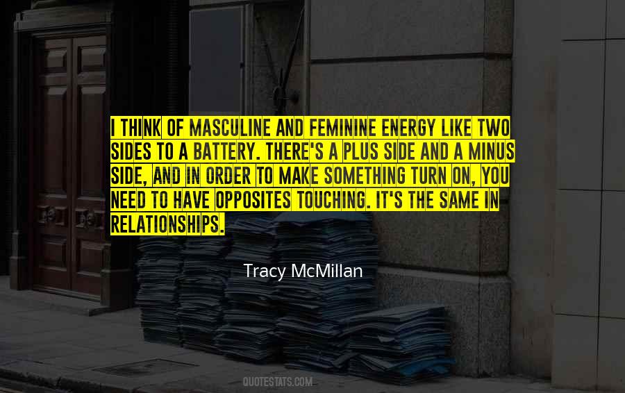 Quotes About Masculine And Feminine #551647