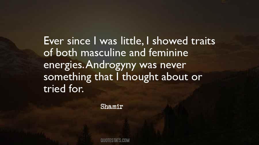 Quotes About Masculine And Feminine #765696