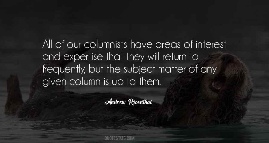 Quotes About Columnists #1086233
