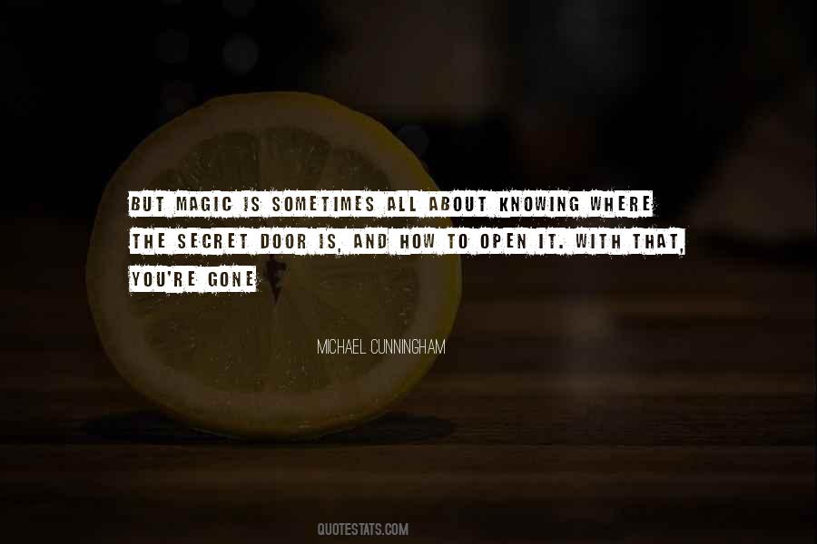 Secret Door Quotes #942150