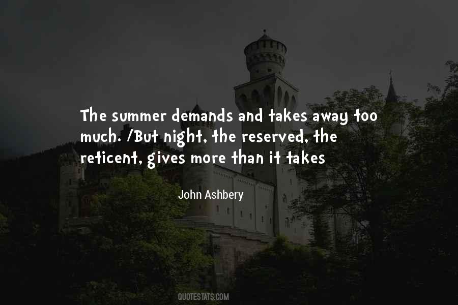 Summer Night Quotes #134021