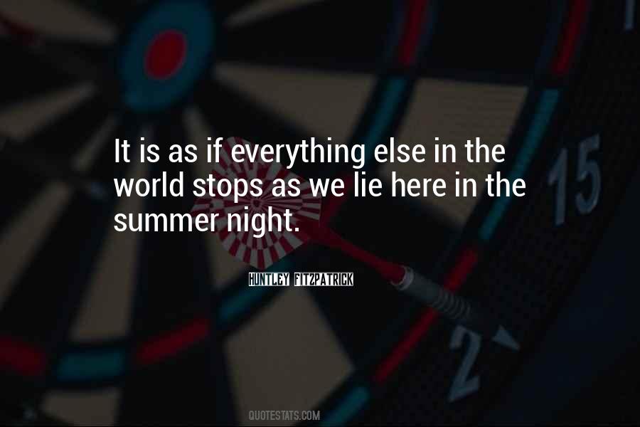 Summer Night Quotes #1490429