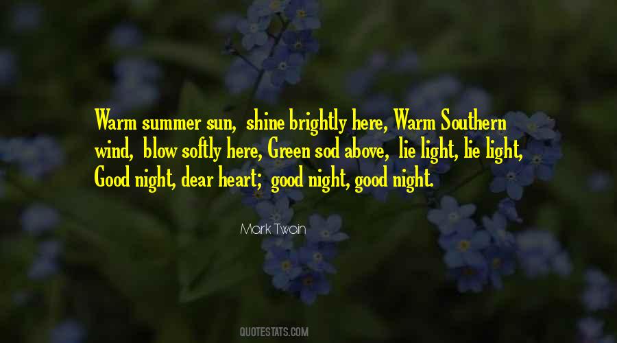 Summer Night Quotes #464780