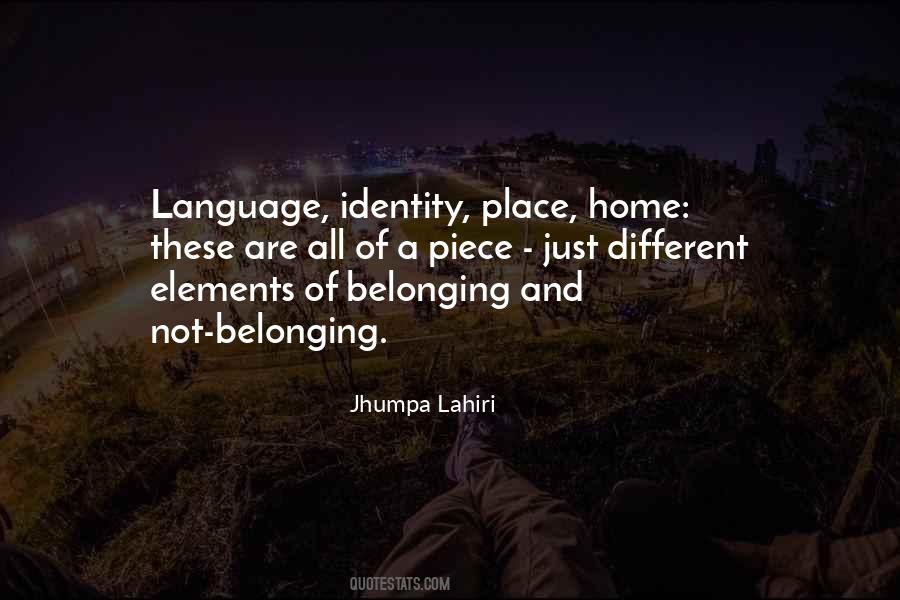 Quotes About Language And Identity #216801