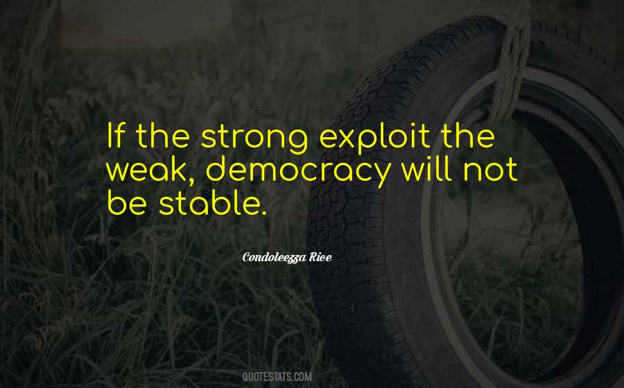 Quotes About Strong And Weak #91219