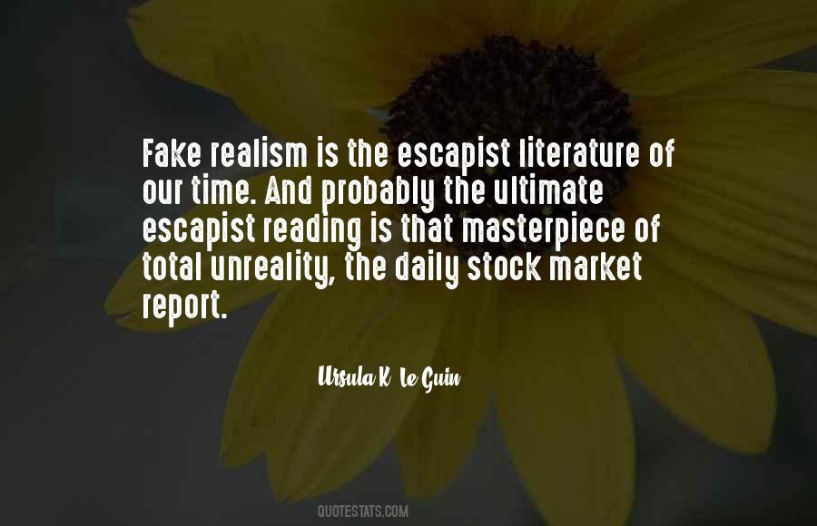 Quotes About Realism In Literature #276009