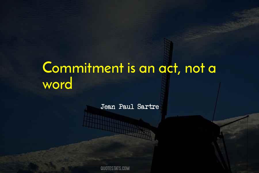 Commitment Is Quotes #1286506