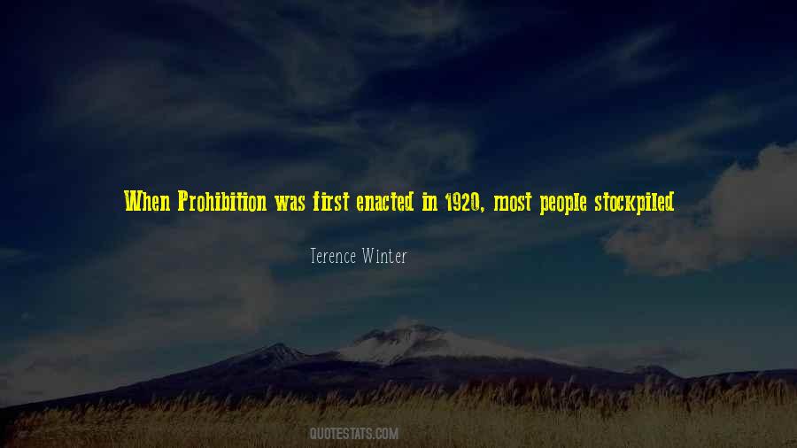 Quotes About Alcohol Prohibition #155932