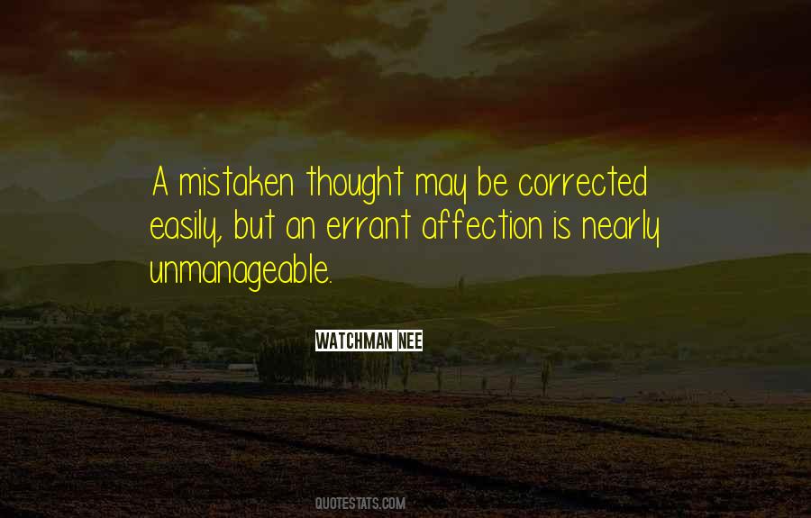 Quotes About Mistaken #1079375