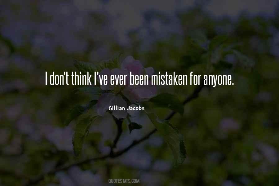 Quotes About Mistaken #1097976