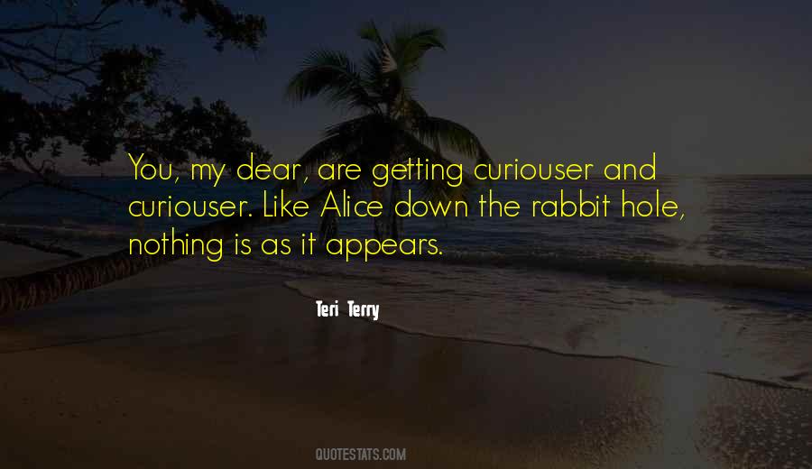 Quotes About Going Down The Rabbit Hole #364779