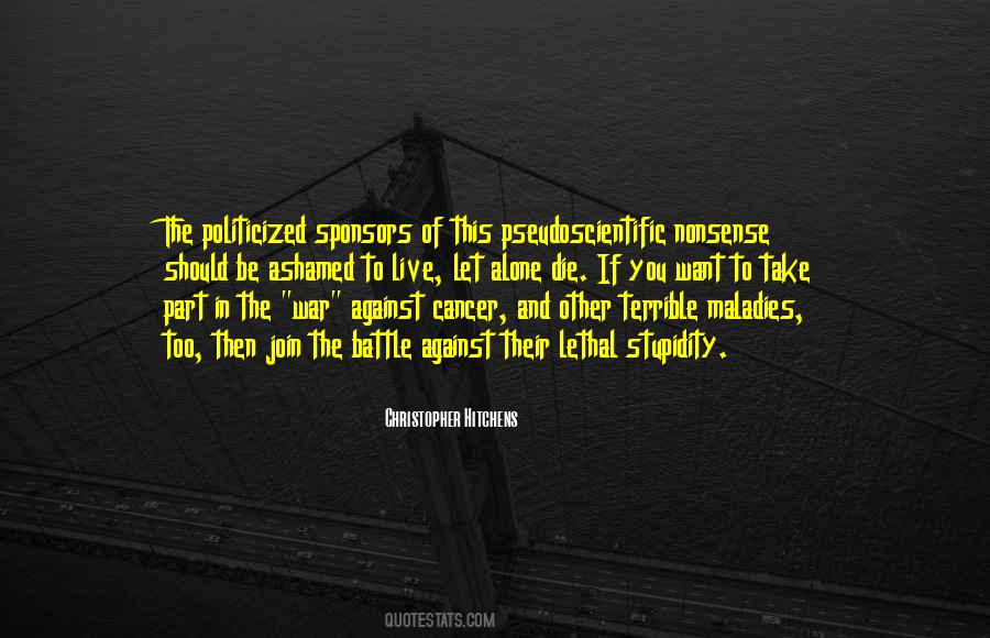 Cancer Cell Quotes #343222