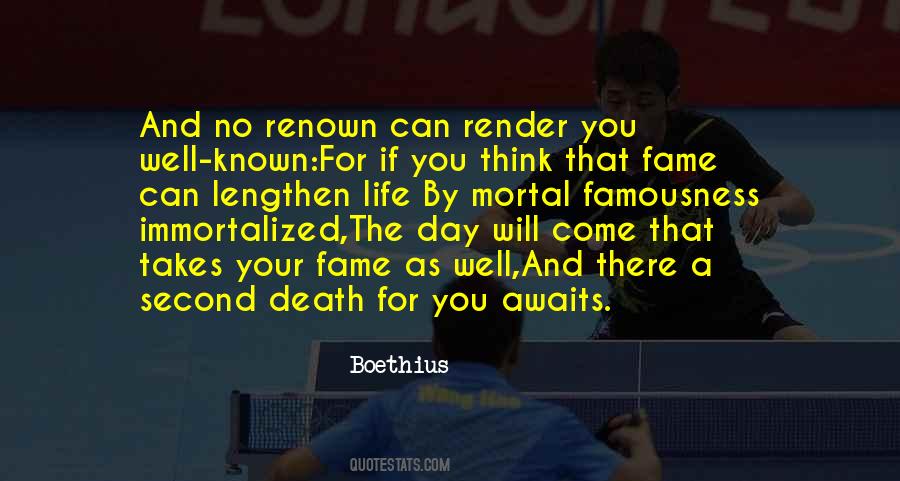 Quotes About Renown #110412