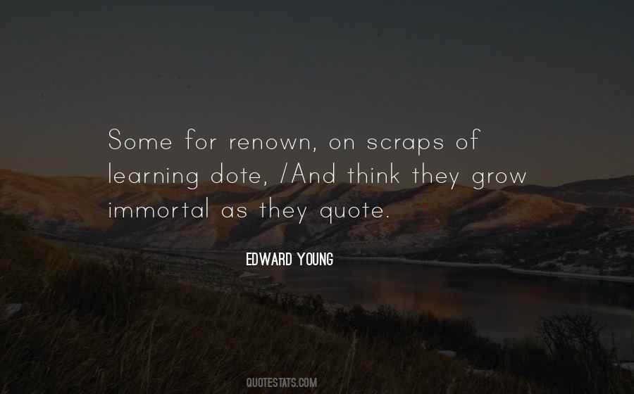Quotes About Renown #803707