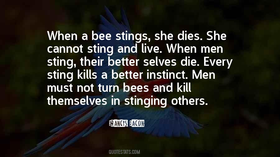Quotes About Bee Stings #1784081