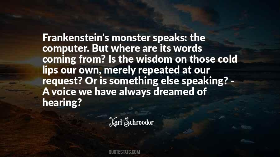 Quotes About Frankenstein #176556