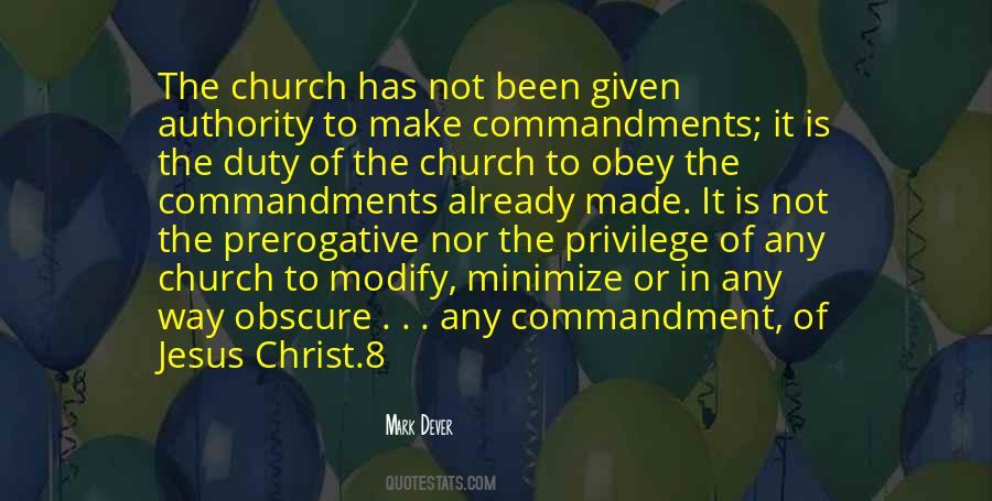Authority In The Church Quotes #627590