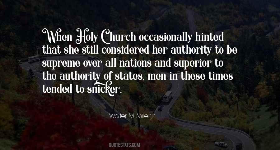Authority In The Church Quotes #914675