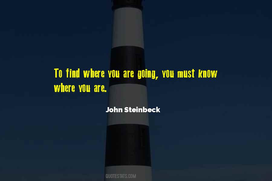 Quotes About Where You Are Going #1768505