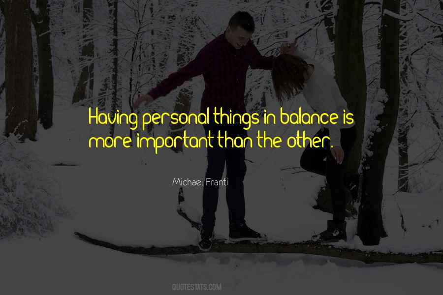 Personal Things Quotes #1206563