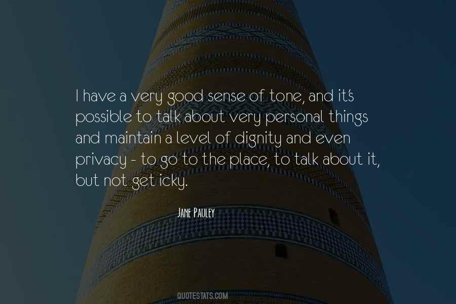 Personal Things Quotes #1524766