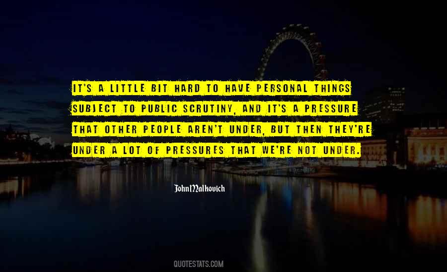 Personal Things Quotes #261057