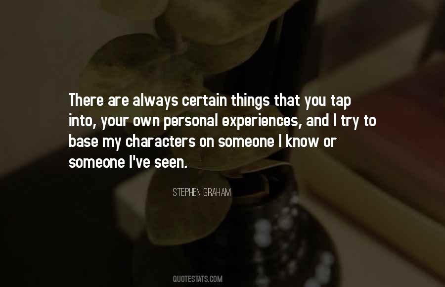 Personal Things Quotes #89176